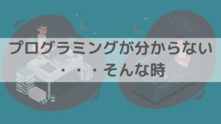 プログラミング　分からない