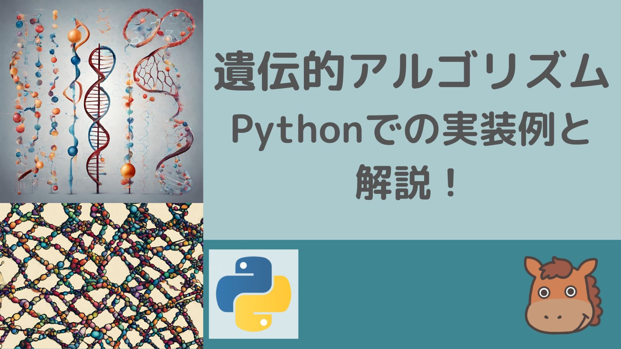 遺伝的アルゴリズムについてわかりやすく解説！Pythonで実装していこう